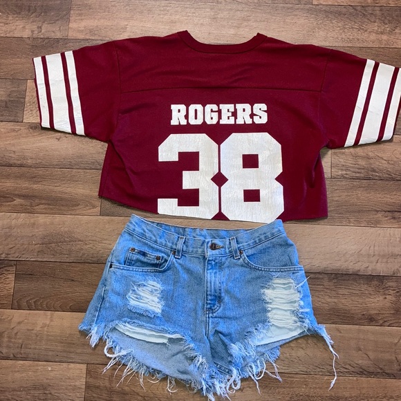❗️SOLD❗️Vintage Redskins George Rodgers Jersey Tee - Picture 4 of 7